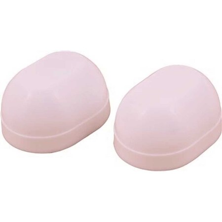 Proplus Oval Toilet Bolt Caps in White Black pairs, 10PK 202013-XCP10